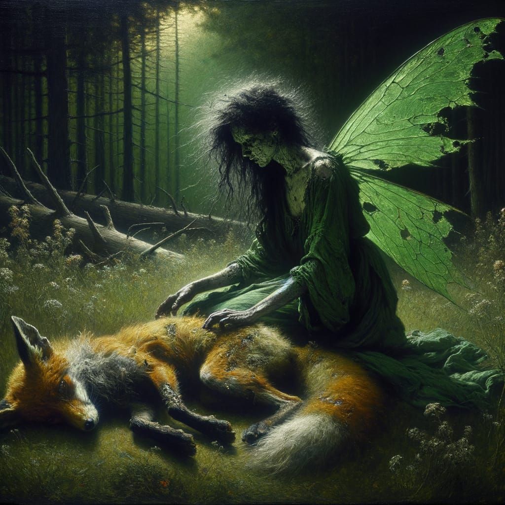 Fairy of Compassion in Tenebrism Style