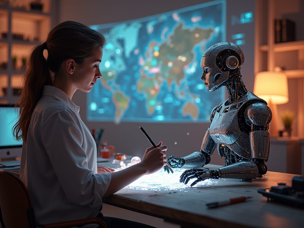 Futuristic Human-Robot Art Collaboration in Hyper-Realistic ...