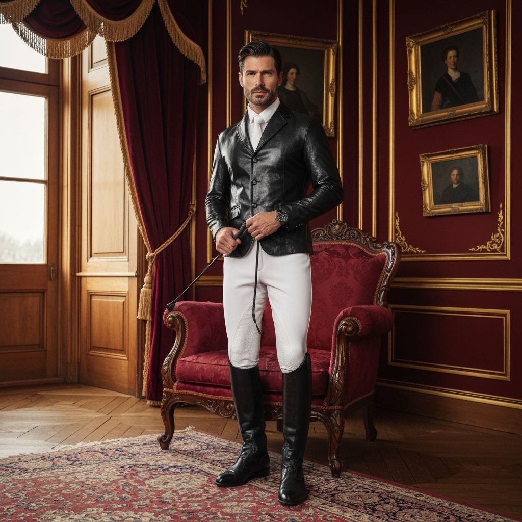 Burgundy and Gold Fashion Editorial in Opulent Castle