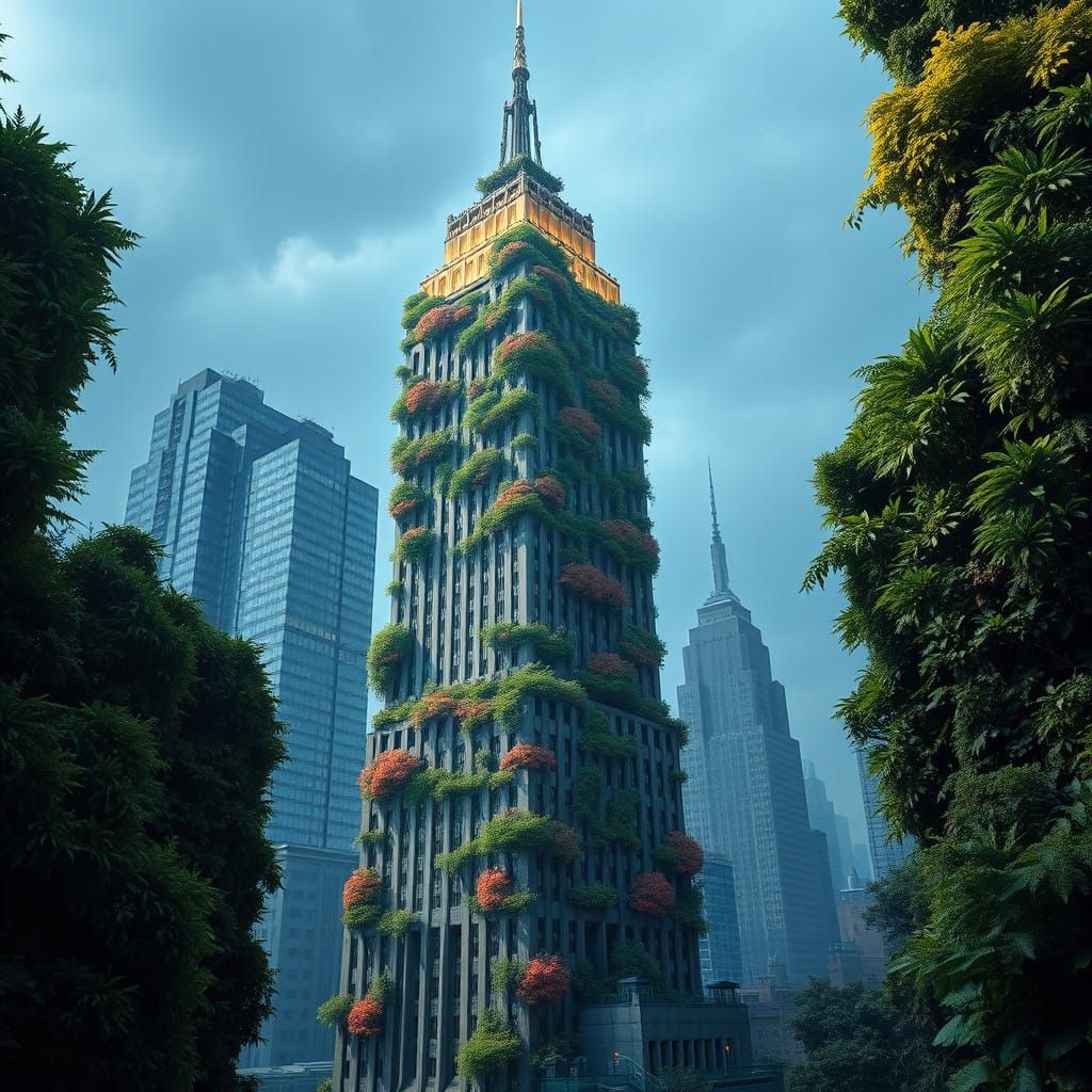 Vertical gardens on the Empire State Building