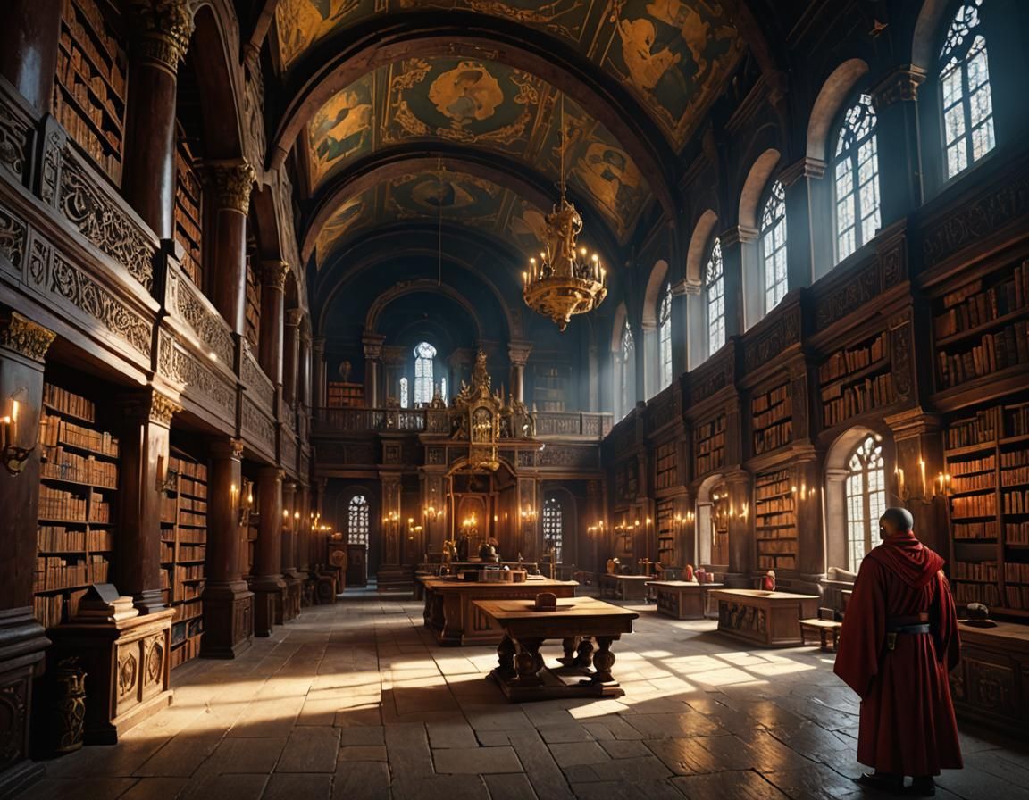 Ancient Monastery Library