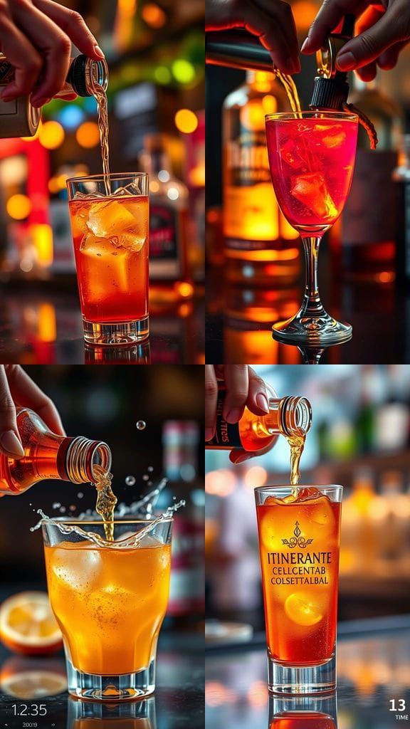 Crafted Cocktail in a Bottle with Vibrant Mixology Concentra...