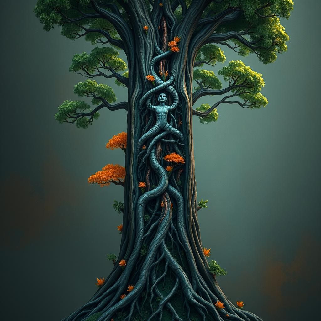 Anatomical Tree of Life: Fantasy Concept Art