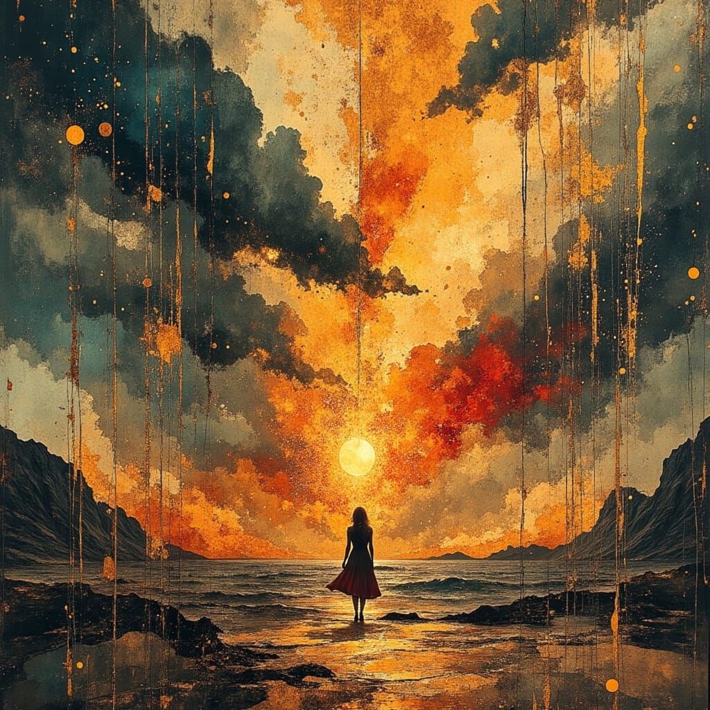 Ethereal Holy Flame in Dreamlike Art