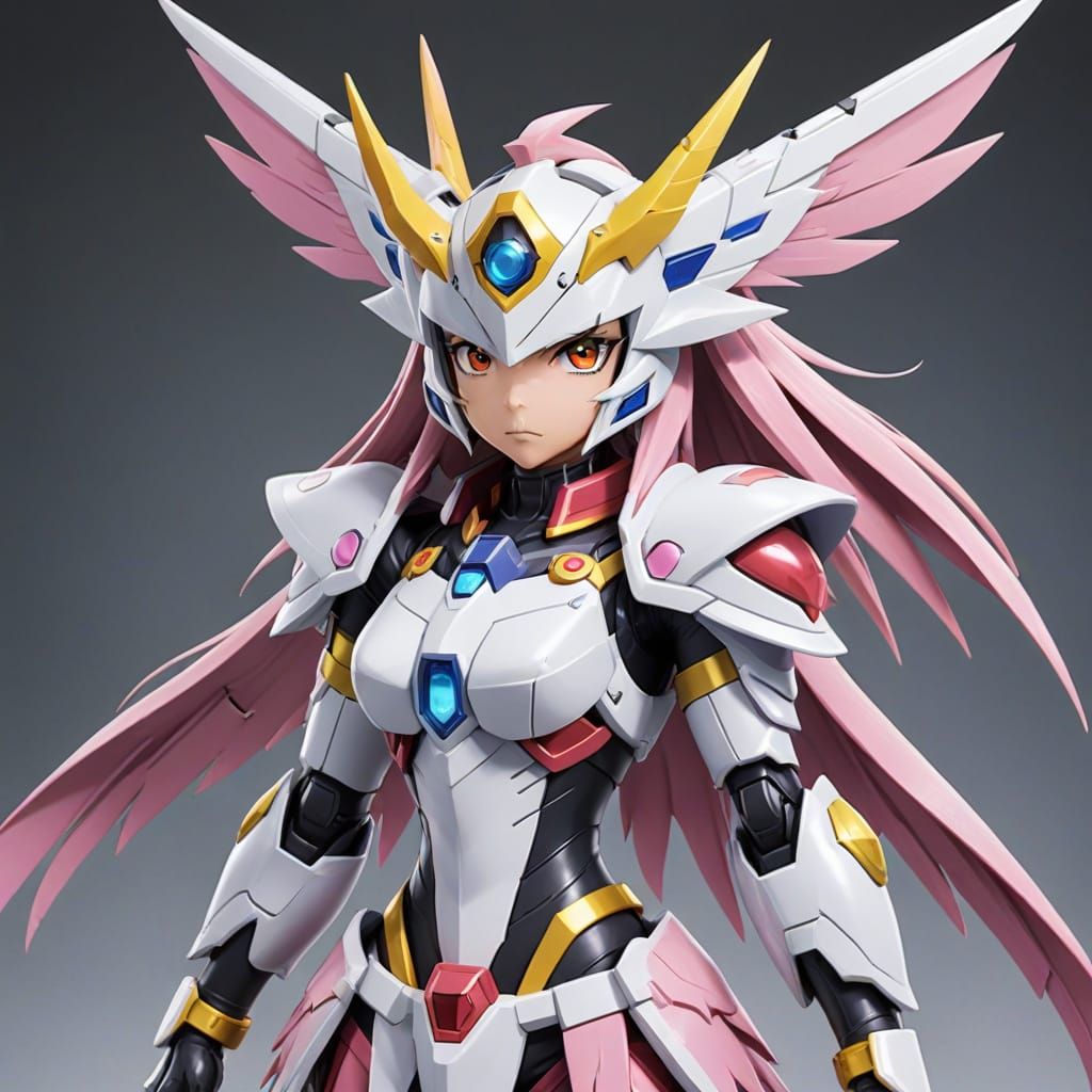 Angewomon Disguised as Gatomon in Digimon Art