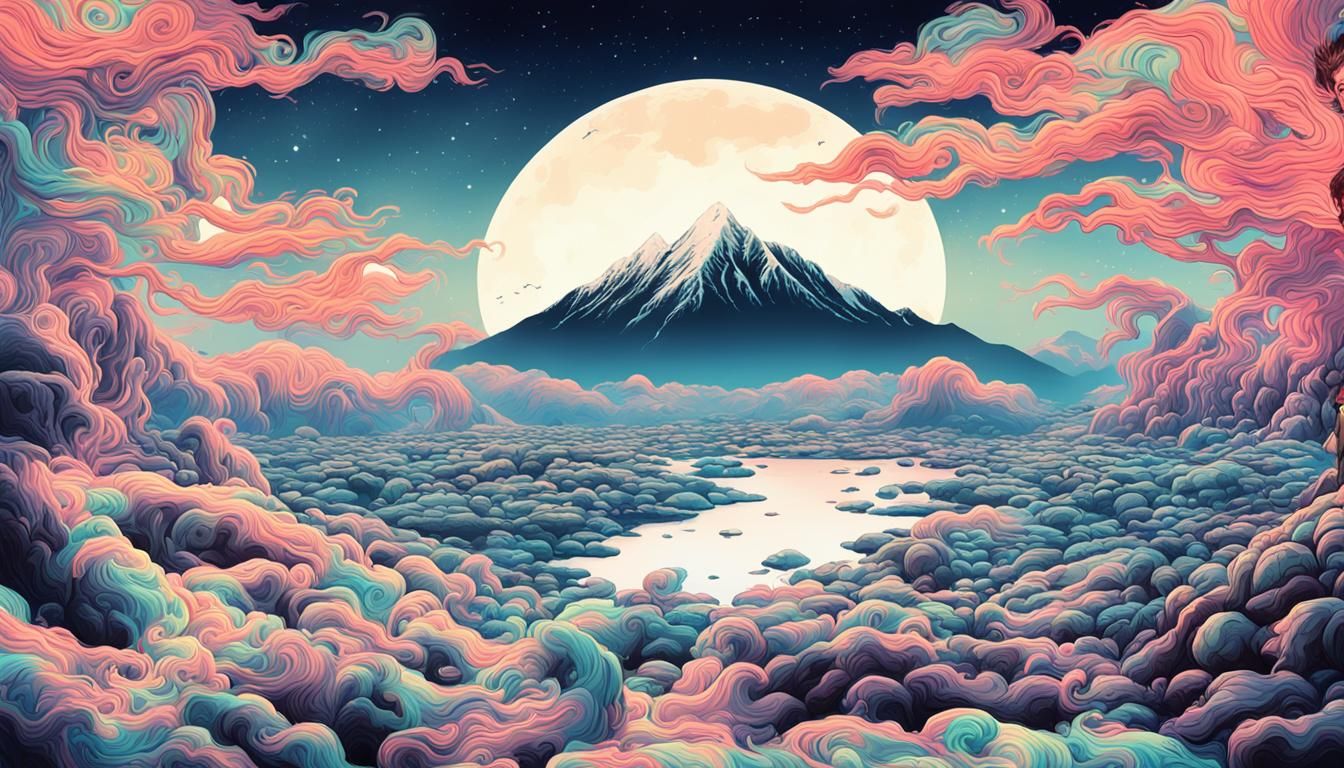 Hyperrealistic Psychopath in Neon-Lit Dreamscape