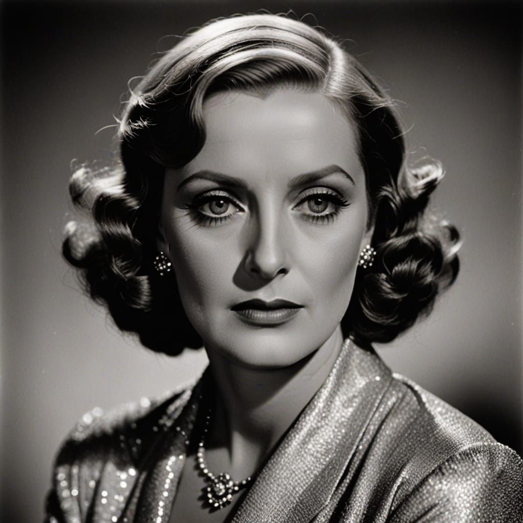 Glamorous Hollywood Siren with Bette Davis Eyes