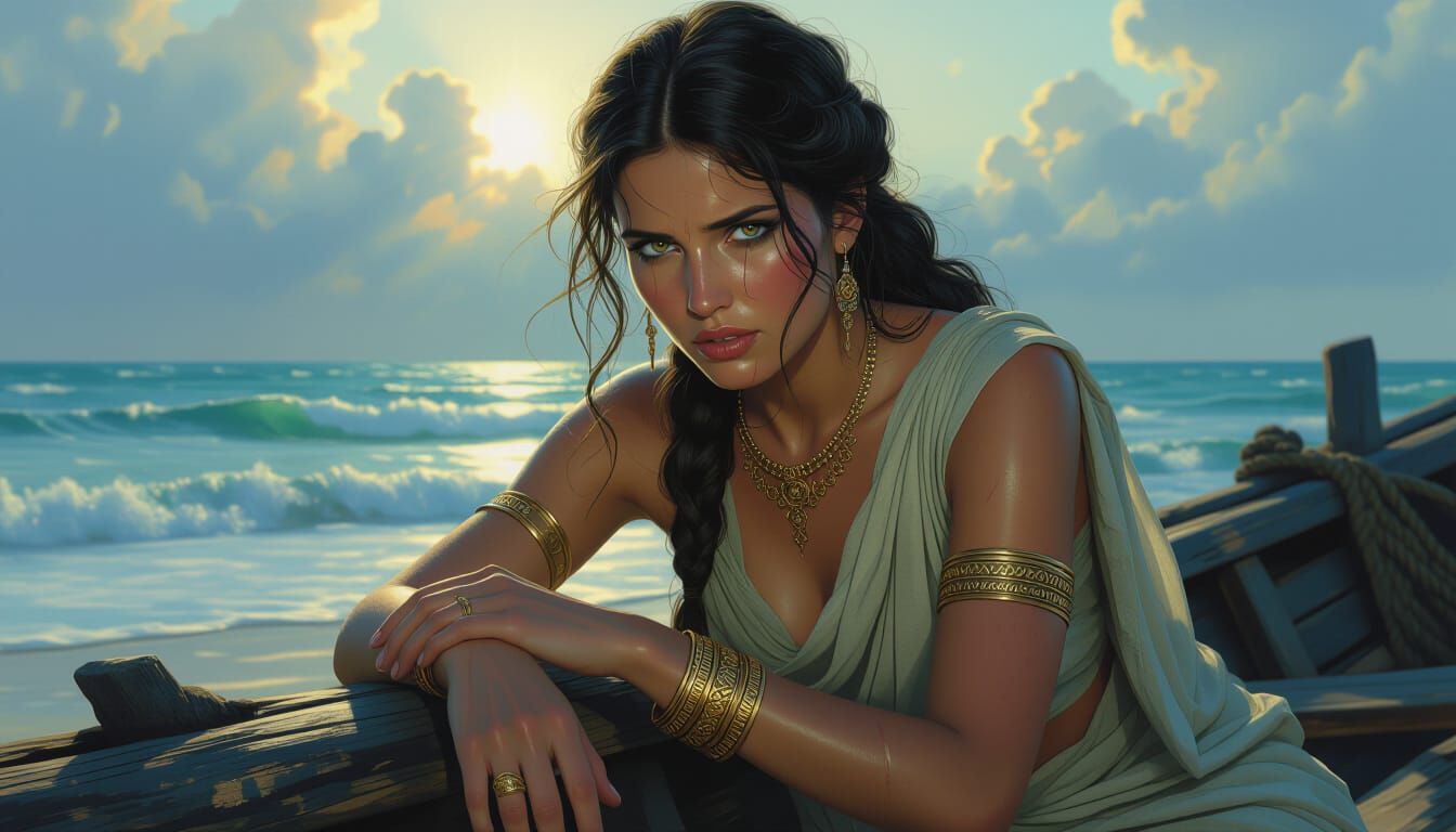 Shipwreck Survivor Queen Clings to Hope on Shore