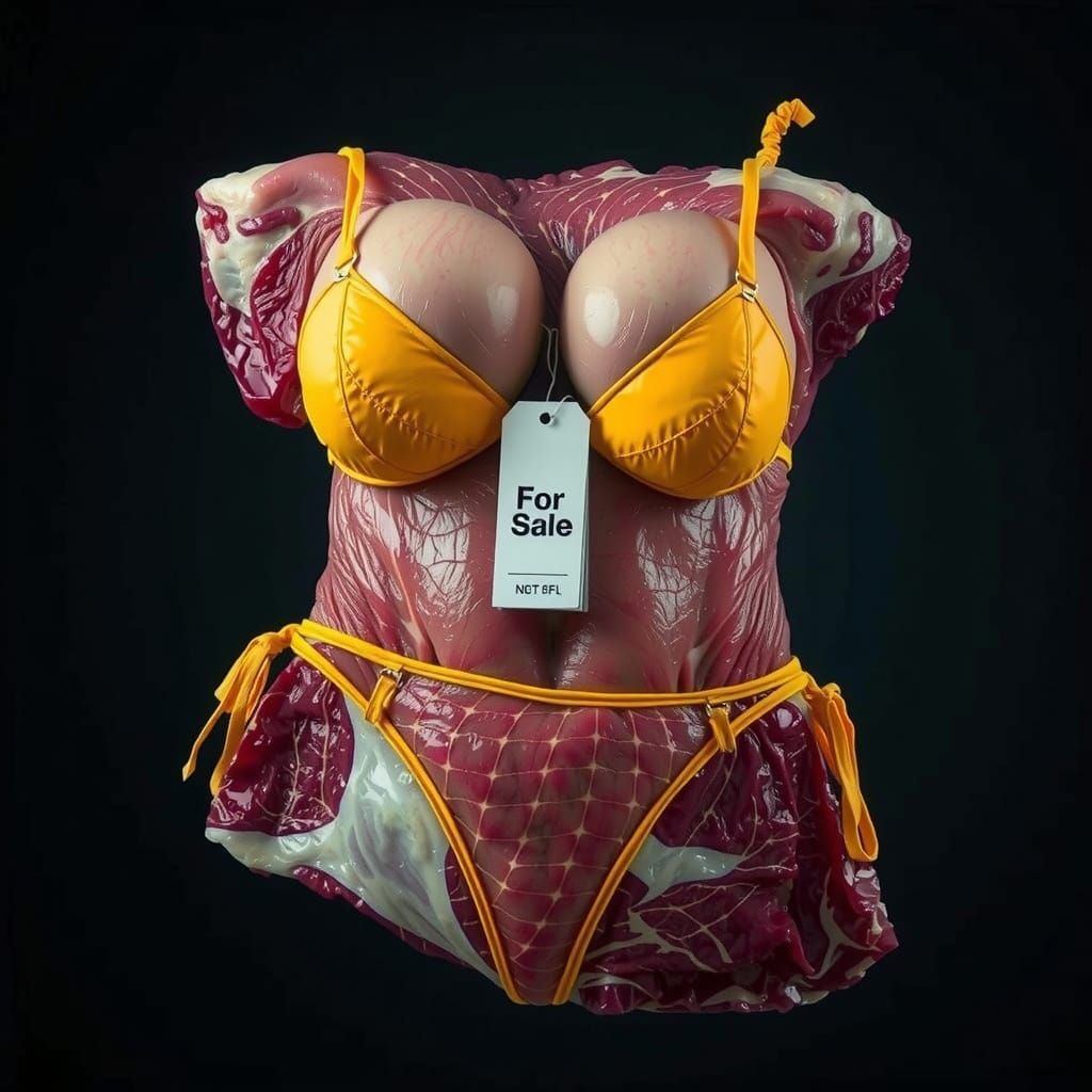 Surrealistic Slab of Meat as Conceptual Art