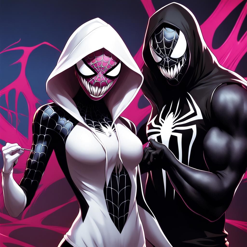 Spider-Gwen Venom Symbiote Ready to Strike