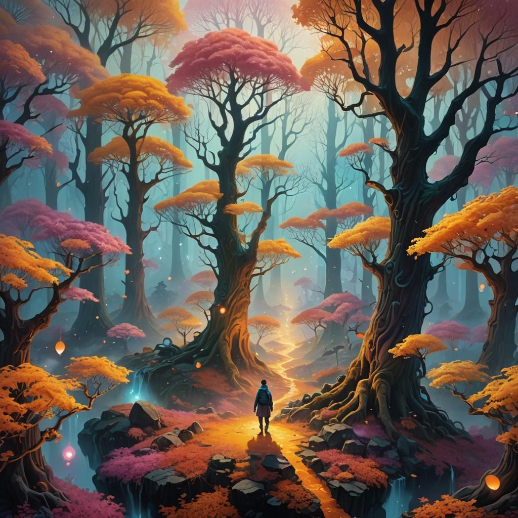 Ethereal Mist: Surreal Digital Fantasy Art