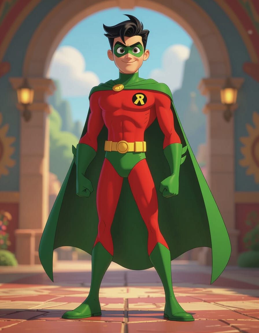 Robin from Teen Titans in 3D Animation