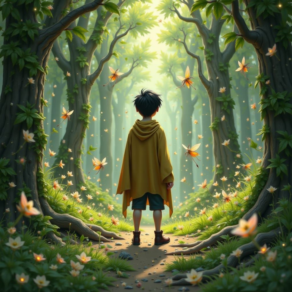 Boy Discovers Pixies in Enchanted Forest