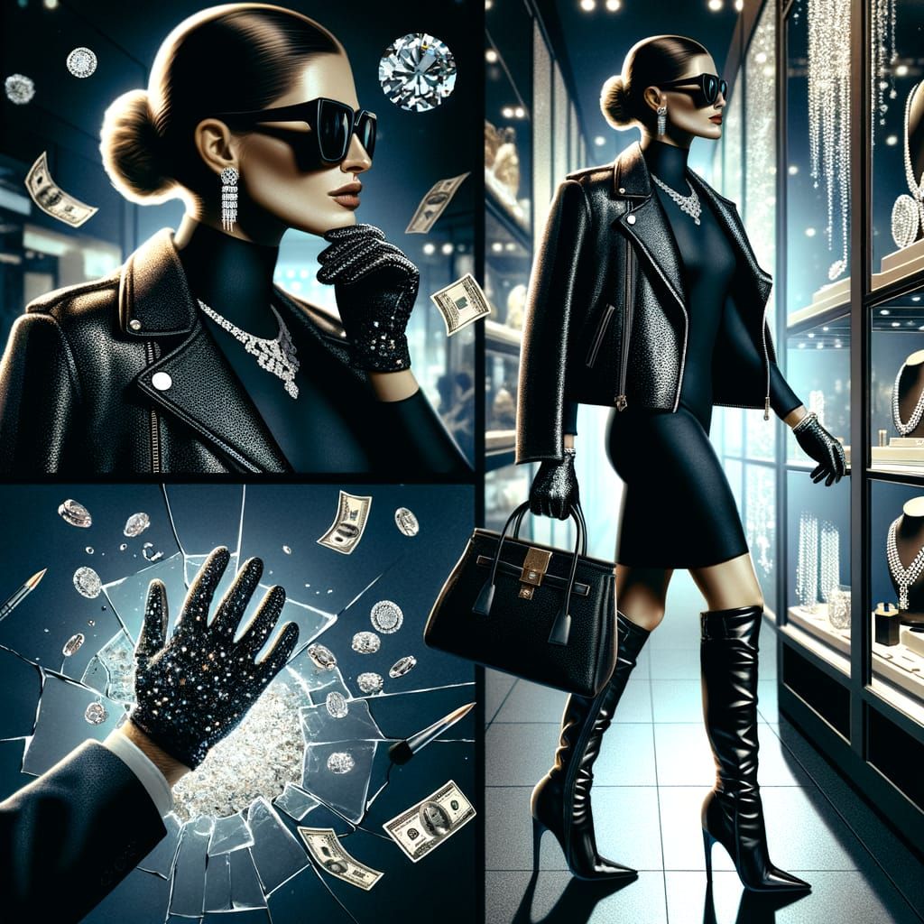 Glamorous Thief Steals Jewels in Daring Heist