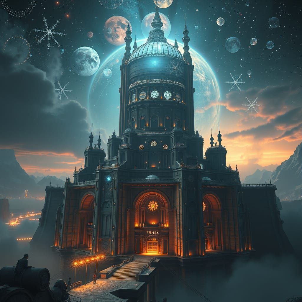 Astrotheological Engineering: Cinematic 4K Digital Art