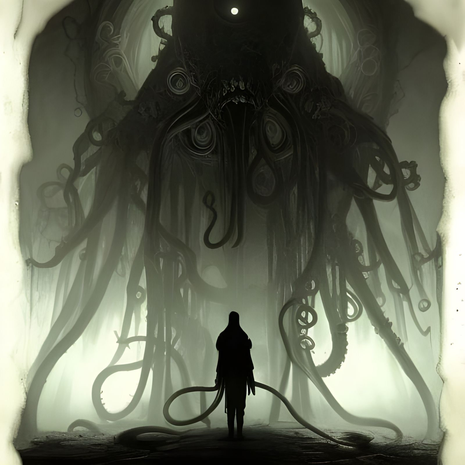 Lovecraftian Horror with Tentacles and Evil Eyes