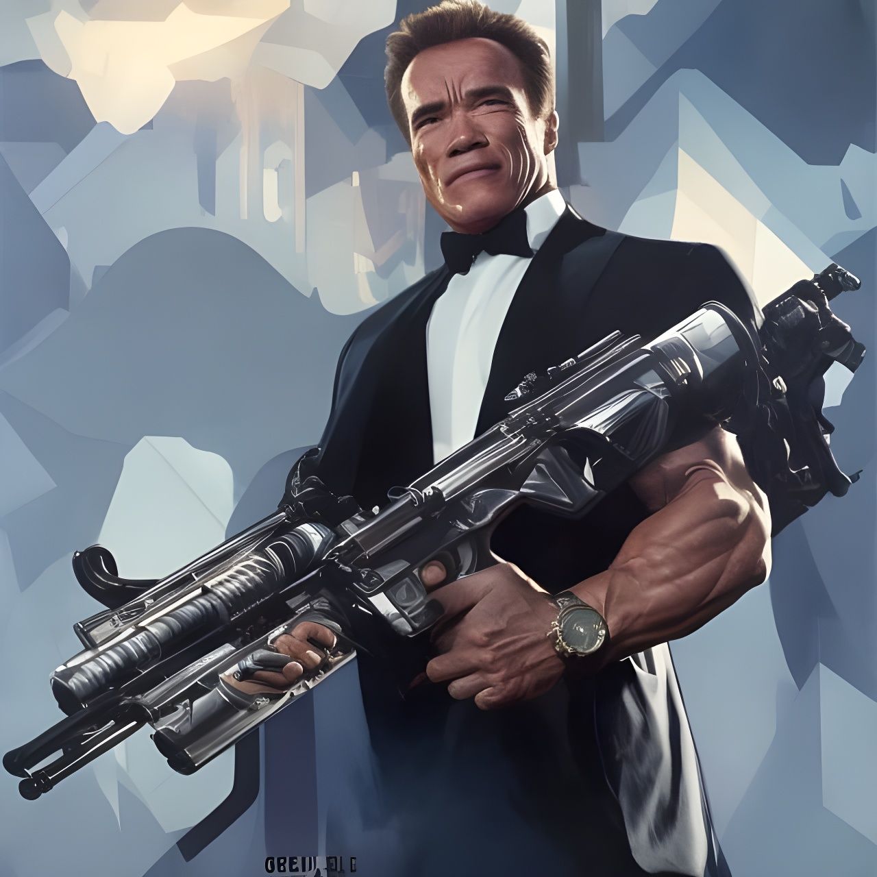 Arnold Schwarzenegger as James Bond in Sci-Fi Film