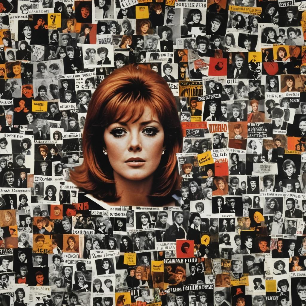 Cilla Black Album Cover in Punk Art Style