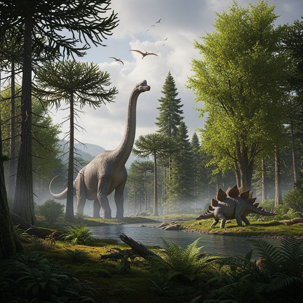 Brachiosaurus in Jurassic Forest, Realistic Naturalism