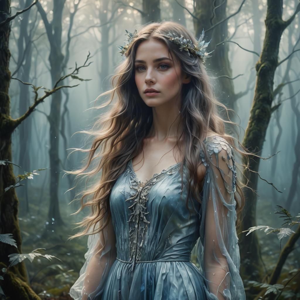 Ethereal Portrait of a Pretty Woman