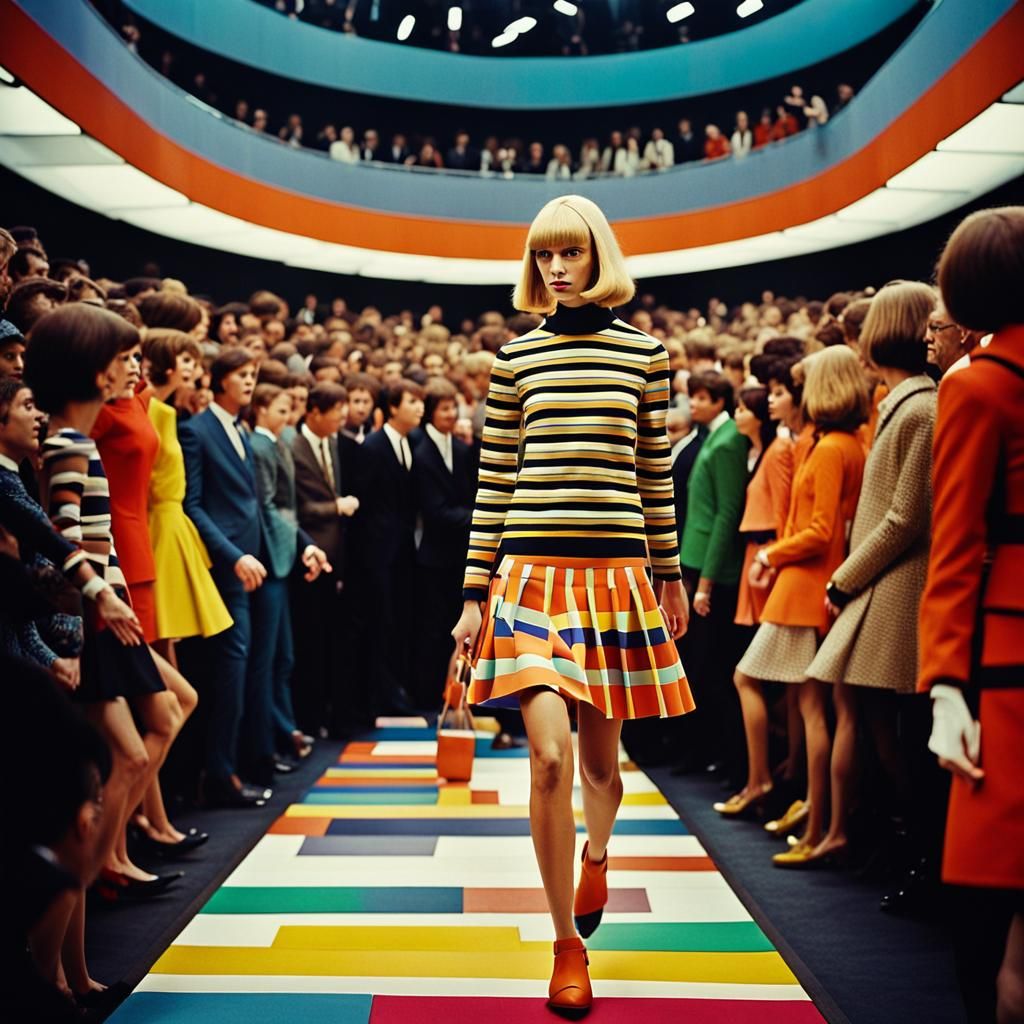 Mod Fashion Photography: Girl on Catwalk