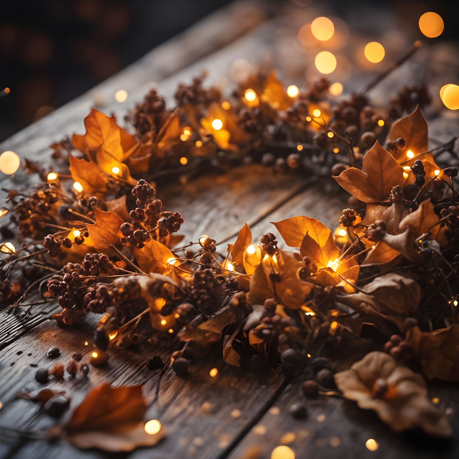 Vibrant Autumn Wreath Masterpiece