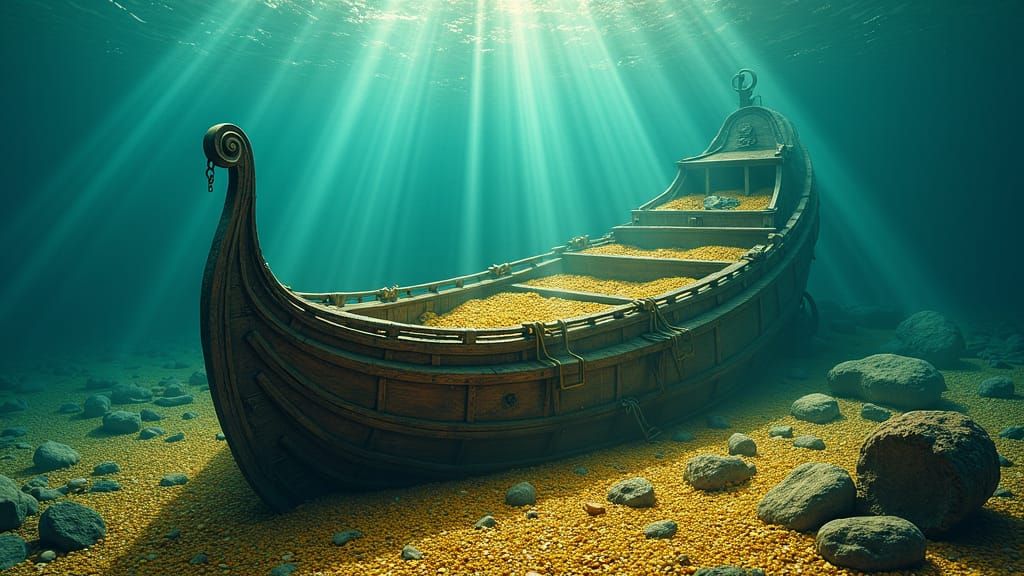 Sunken Galleon Treasure Trove in Turquoise Waters