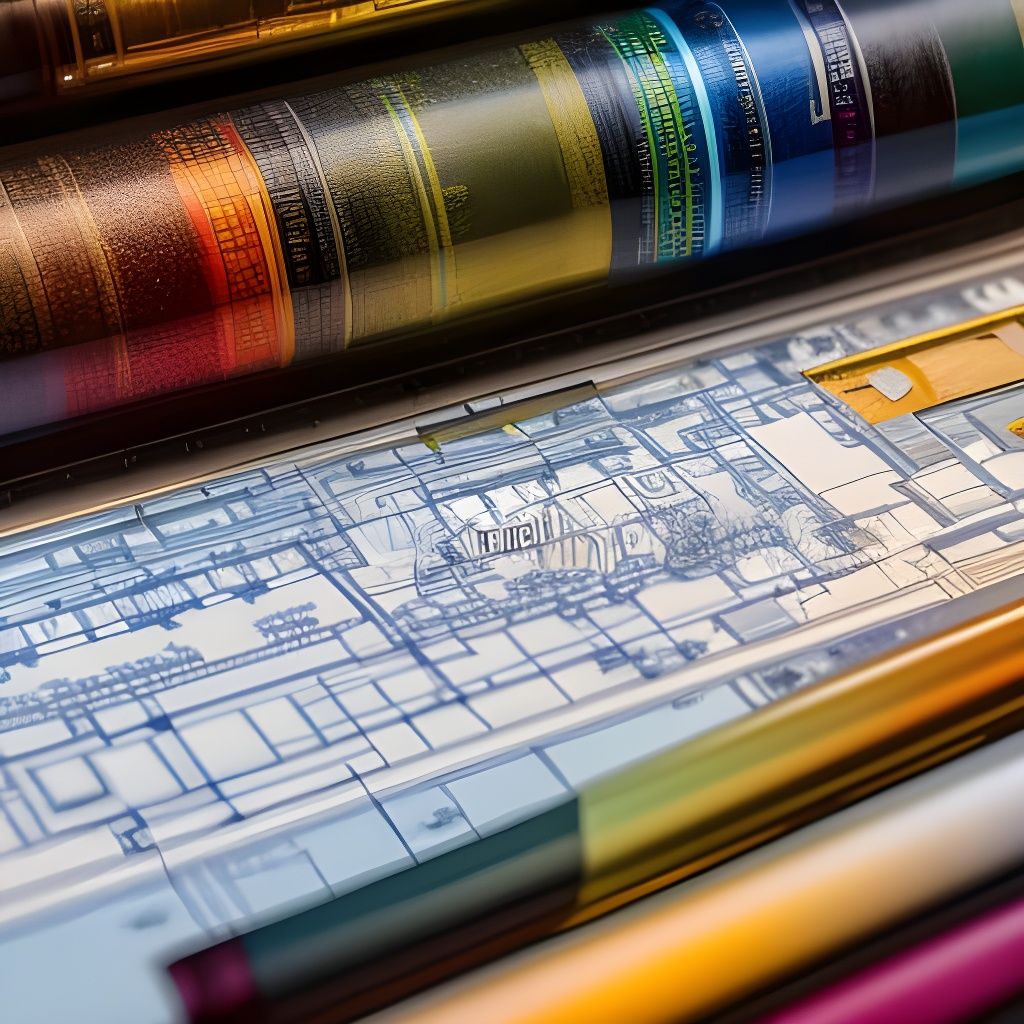 Detailed Blueprint Layout in Hyperrealistic Style