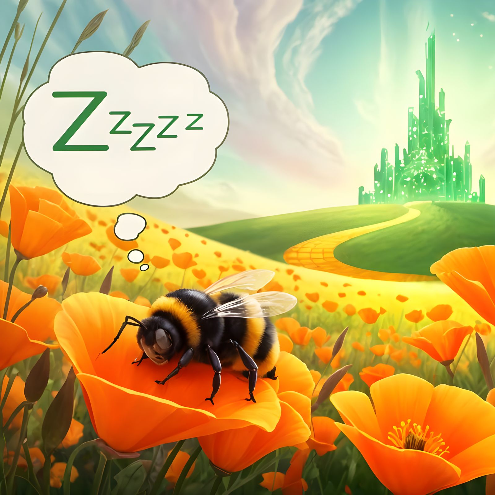 An Emerald City Bee in the Wrong Place at the Wrong Time 😴