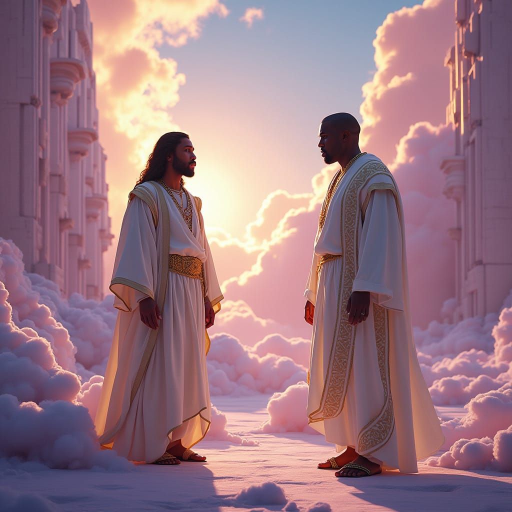 Ethereal Visionary Converses with the Divine