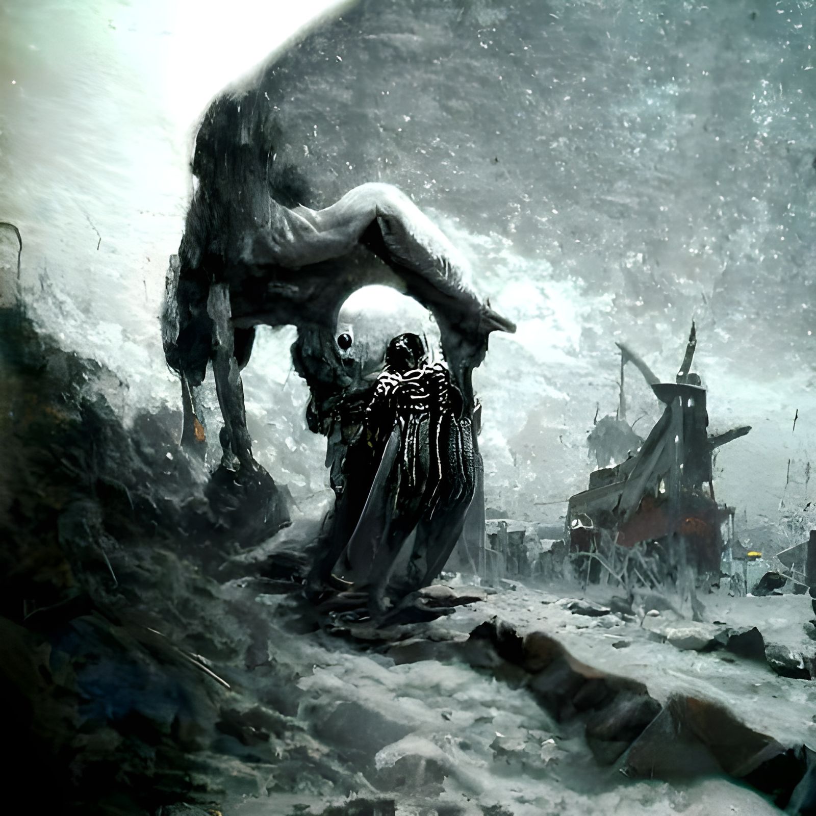 Horrific Scene of Ageing Inspired by Gustave Doré