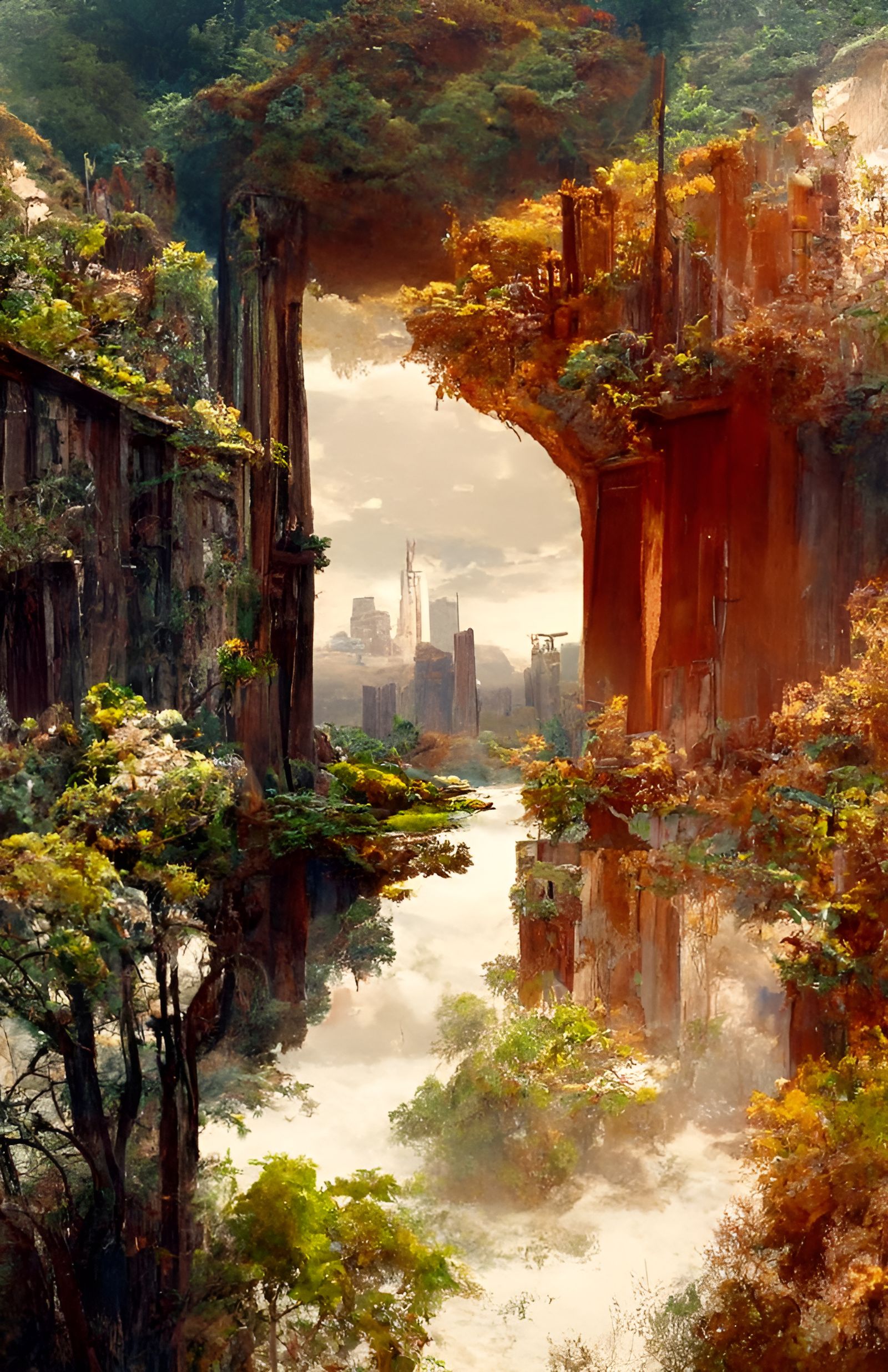 Post-Apocalyptic New York City Landscape