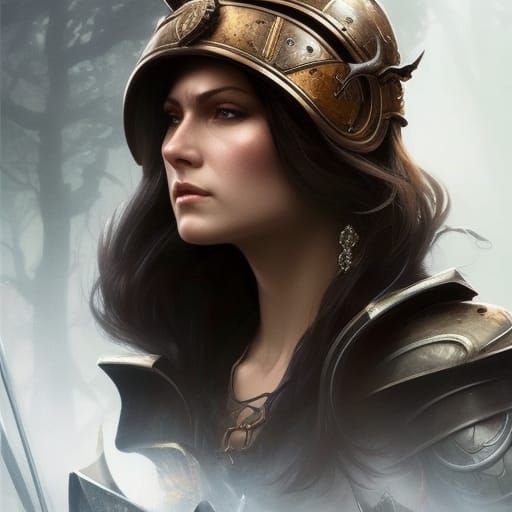 Medieval Bandit Portrait in Dark Fantasy Style