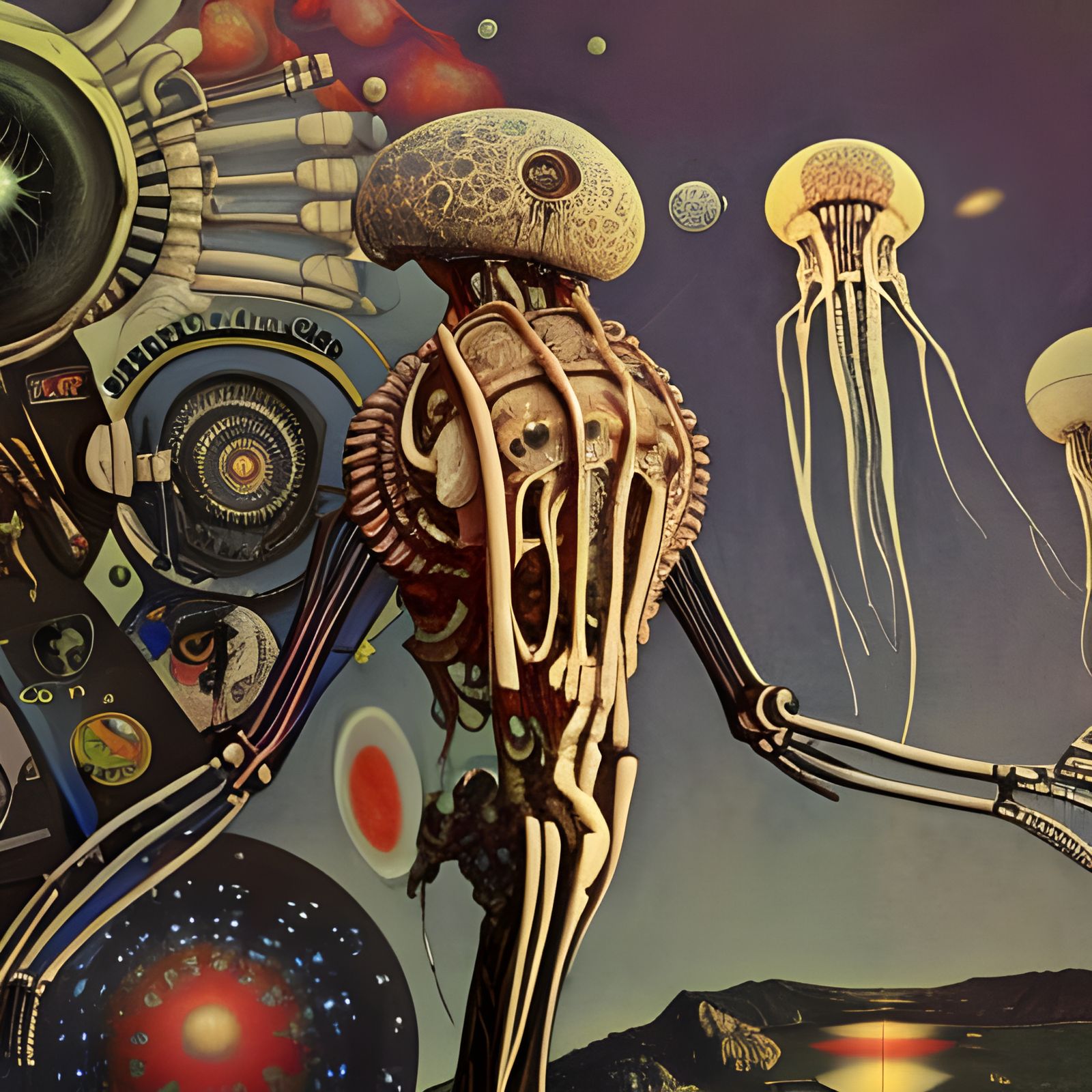 Psychedelic Cyborgs in Spaceships: A Hyperrealistic Vision