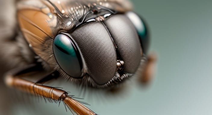 Hyper Realistic Fly Eyes in Extreme Macro Photography