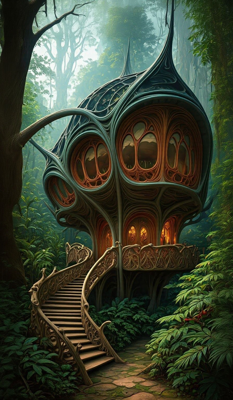An elf treehouse
