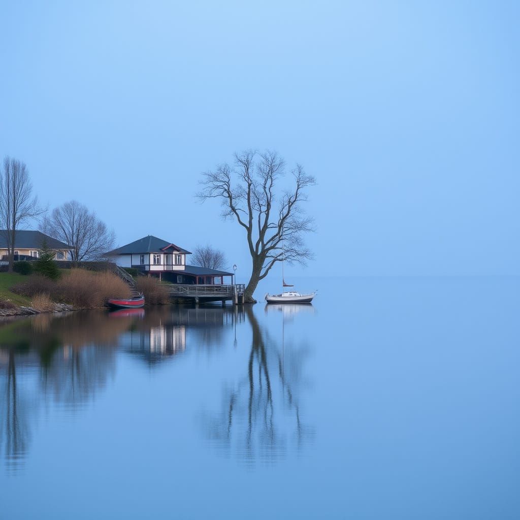 Serene Landscape Evokes Inner Peace