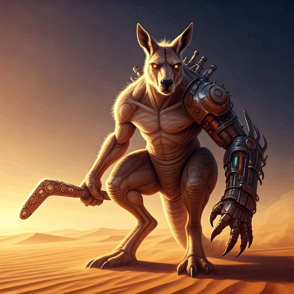 Outback Desert Demon with Clockwork Boomerang