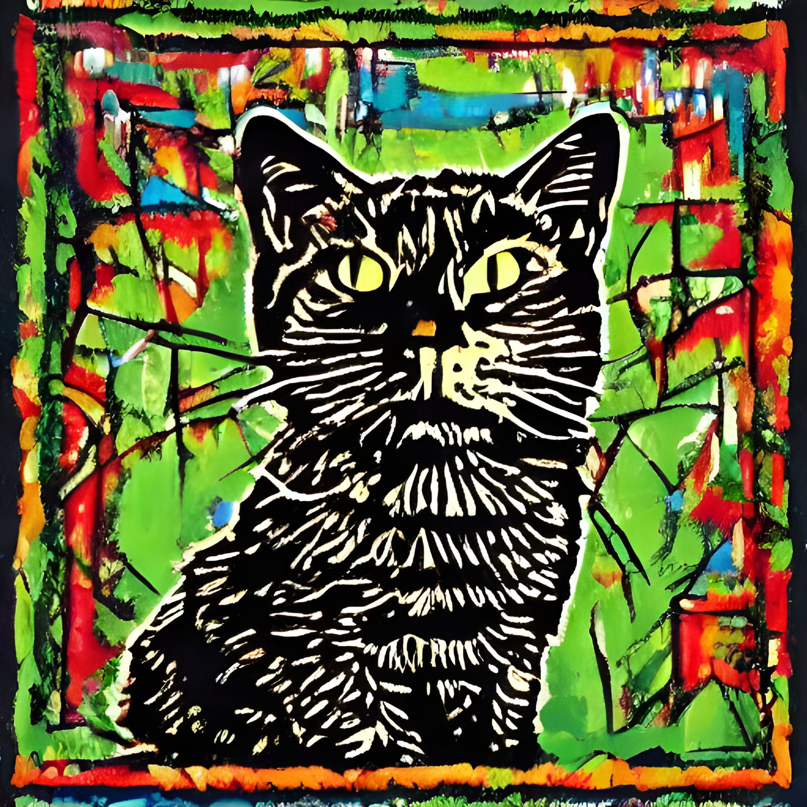 Minimalist Cat Illustration