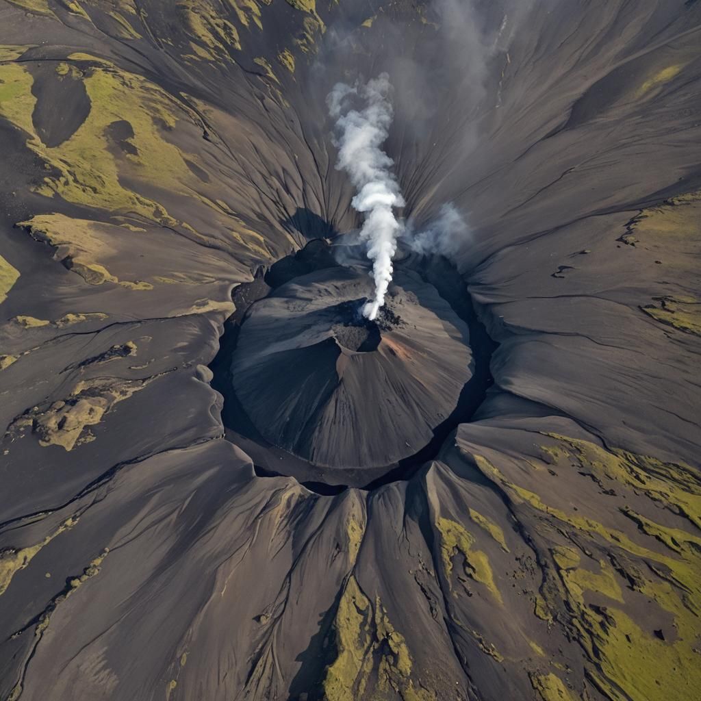 Icelandic Volcano Landscape