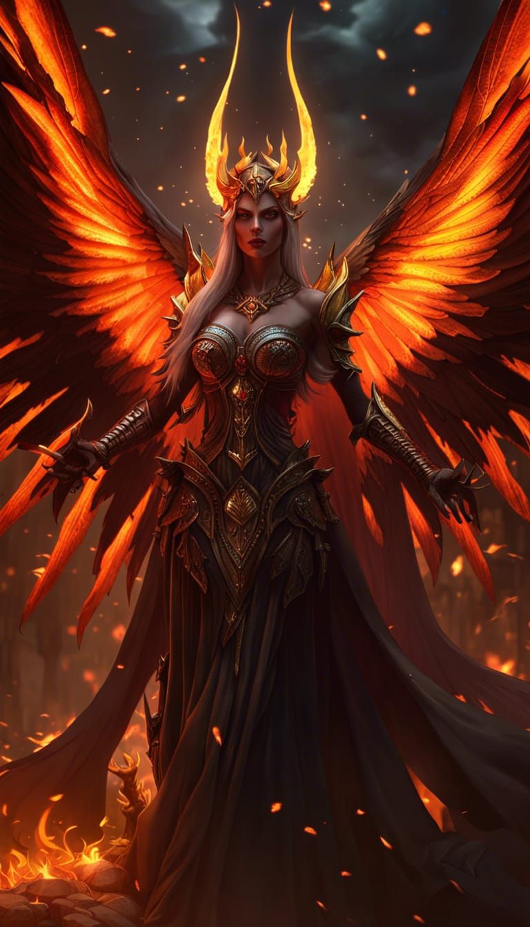 Ethereal God of Death in Dark Fantasy