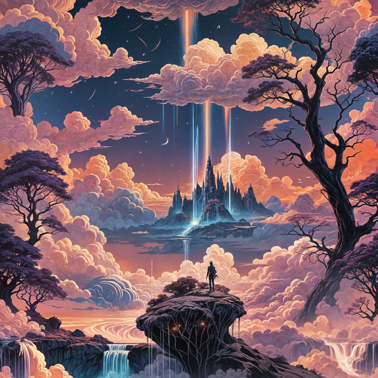 Pink Floyd Lyrics in Calligraphy Art