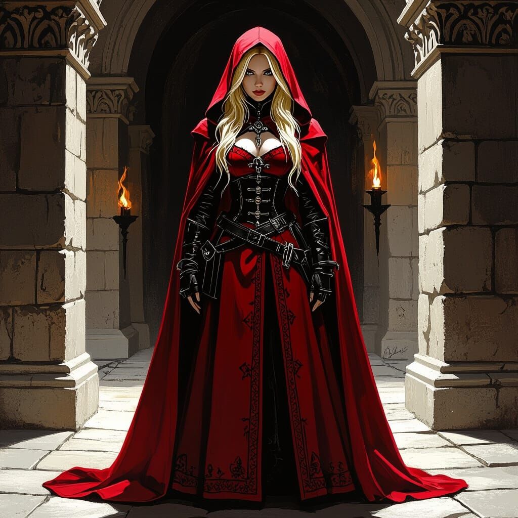 Heavy Metal Little Red Riding Hood as Spanish Inquisitor