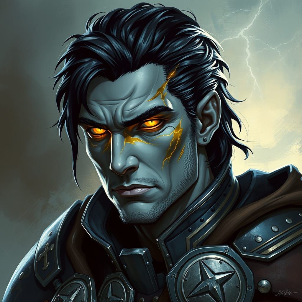 Regal Storm God with Lightning Scars
