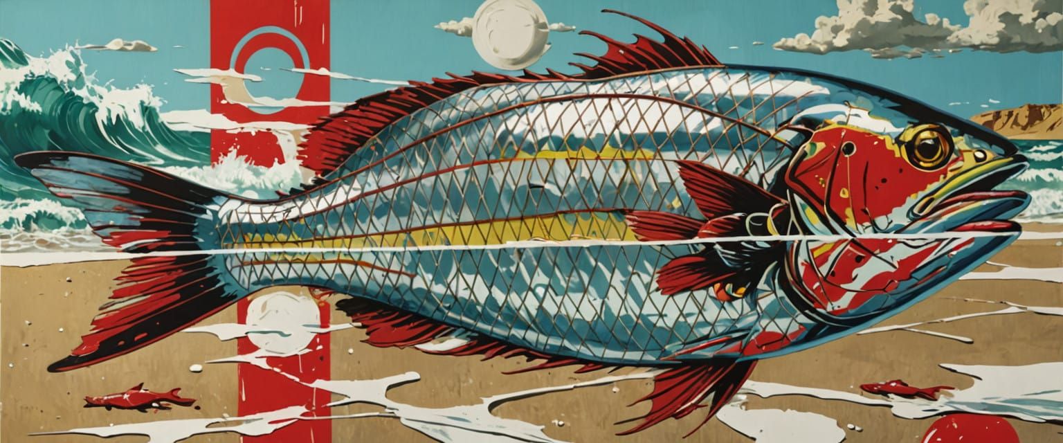 Vibrant Pop Art Masterpiece with Dynamic Brushstrokes and Ge...