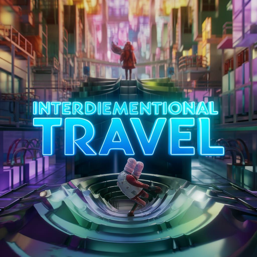 Interdimensional Travel Movie Poster in 3D