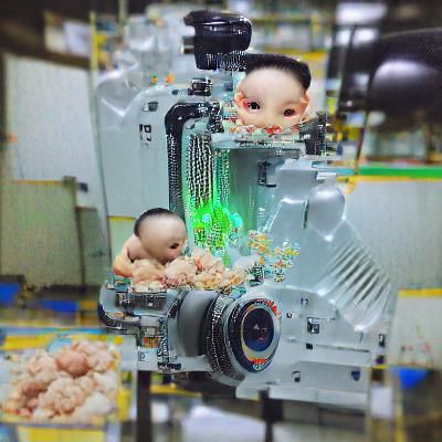 Atomic Flesh: 8K 3D Baby Making Machine
