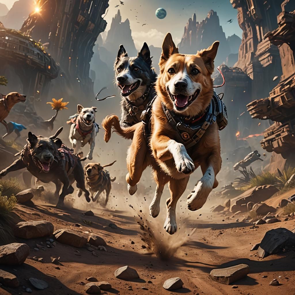 Canine Cosmonaut Explores Terra Firma