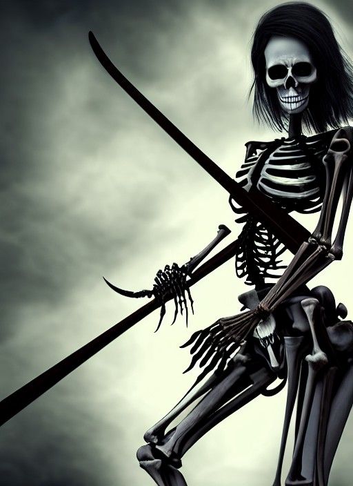 Lady Death: 3D Photorealistic Dark Fantasy