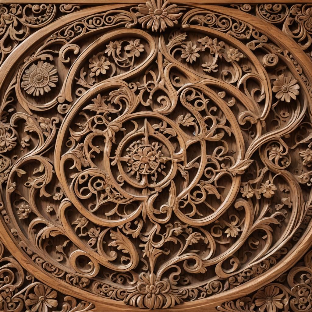 Sekler Symbols Adorn Intricately Carved Headboard